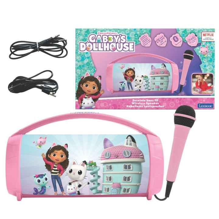 Lexibook Gabby\'s Dollhouse Bluetooth Light Speaker (BTP585GDHZ) i gruppen LEGETØJ, BØRN & BABY / Musik, sang og billede / Instrumenter hos TP E-commerce Nordic AB (D01122)