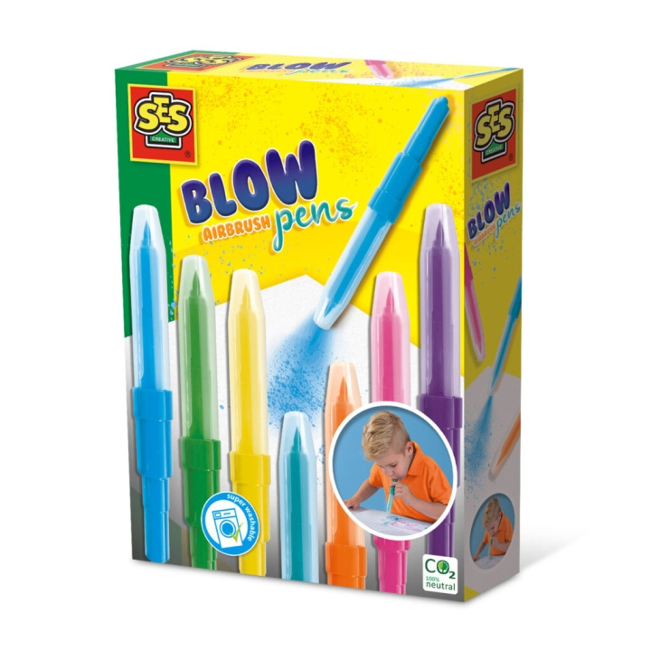 SES Creative Blow Pens - Airbrush - (S00275) i gruppen LEGETØJ, BØRN & BABY / Legetøj / Hobbyartikler hos TP E-commerce Nordic AB (D01151)