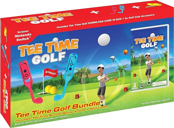 Tee Time Golf Bundle (Switch) i gruppen HJEMMEELEKTRONIK / Spilkonsoller og tilbehør / Nintendo Switch / Spil hos TP E-commerce Nordic AB (D01346)