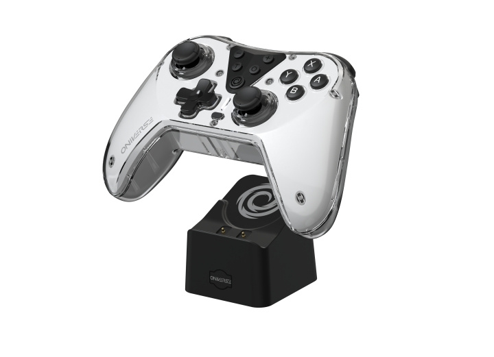 Oniverse Nintendo Switch Astralite Controller Wireless Smoked White inkl. Opladningsstation i gruppen HJEMMEELEKTRONIK / Spilkonsoller og tilbehør / Nintendo Switch / Tilbehør hos TP E-commerce Nordic AB (D01356)