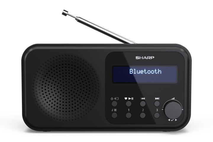 Sharp Tokyo bærbar digital- og FM-radio - sort midnat i gruppen HJEMMEELEKTRONIK / Lyd & billede / Hjemmebiograf, HiFi & Bærbar / Radio og vækkeure / Radio hos TP E-commerce Nordic AB (D01415)