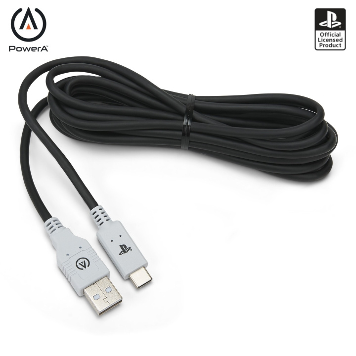 PowerA USB-C-kabel PS5 - 3 meter /PS5 i gruppen HJEMMEELEKTRONIK / Spilkonsoller og tilbehør / Sony PlayStation 5 hos TP E-commerce Nordic AB (D01448)