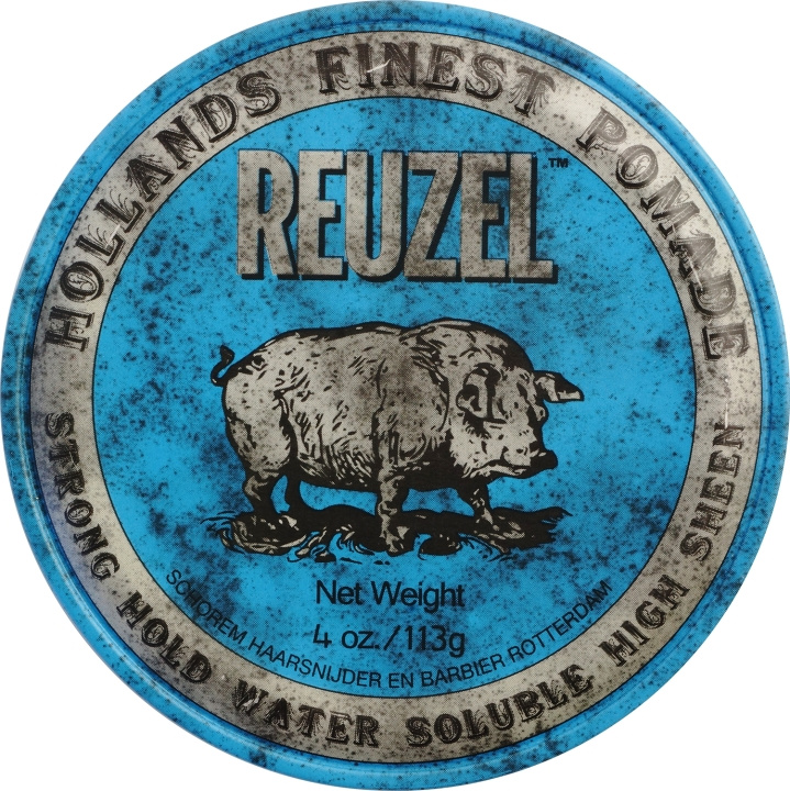 Reuzel Blue Strong Hold Sheen Pomade 113 ml i gruppen SKØNHED & HELSE / Hår og styling / Hår styling / Hår Voks hos TP E-commerce Nordic AB (D01489)