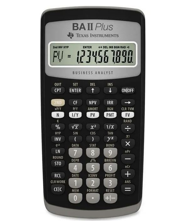 Texas Instruments BAll Plus finansiel lommeregner i gruppen HJEM, HUS & HAVE / Kontorartikler / Andet hos TP E-commerce Nordic AB (D01491)