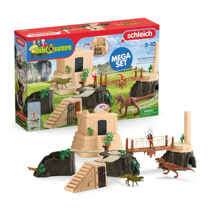 Schleich Dino Temple Conquest Mega-sæt (42656) i gruppen LEGETØJ, BØRN & BABY / Legetøj / Legesæt hos TP E-commerce Nordic AB (D01501)