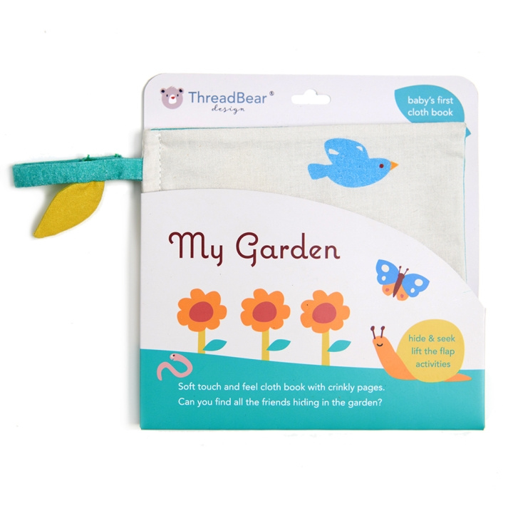 ThreadBear Book - Baby Activity Book - My Garden - (TB4065) i gruppen LEGETØJ, BØRN & BABY / Babyleg (0-3 år) / Aktivitetslegetøj hos TP E-commerce Nordic AB (D01515)