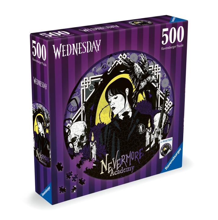 Ravensburger Puslespil onsdag Nevermore 500p (10217573) i gruppen SPORT, FRITID & HOBBY / Hobby / Puslespil hos TP E-commerce Nordic AB (D01528)