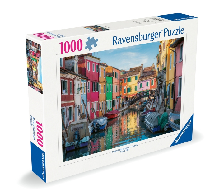 Ravensburger Puslespil Burano Kanal, Venedig 1000p (12000623) i gruppen SPORT, FRITID & HOBBY / Hobby / Puslespil hos TP E-commerce Nordic AB (D01532)