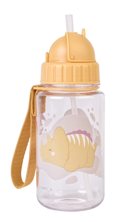 SARO Baby SARO - Bottle with straw - Mustard (SAO74002) i gruppen LEGETØJ, BØRN & BABY / Mad & Drikke / Sutteflasker og tilbehør hos TP E-commerce Nordic AB (D01604)