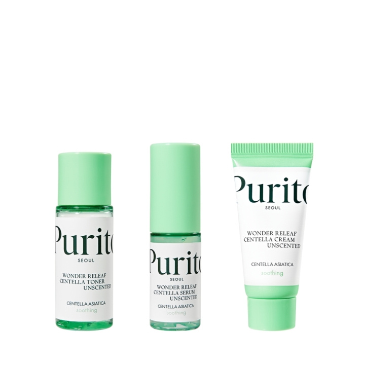 Purito SEOUL Wonder Releaf Centella Mini Kit uparfumeret i gruppen SKØNHED & HELSE / Hudpleje / Ansigt / Ansigtscreme hos TP E-commerce Nordic AB (D01621)