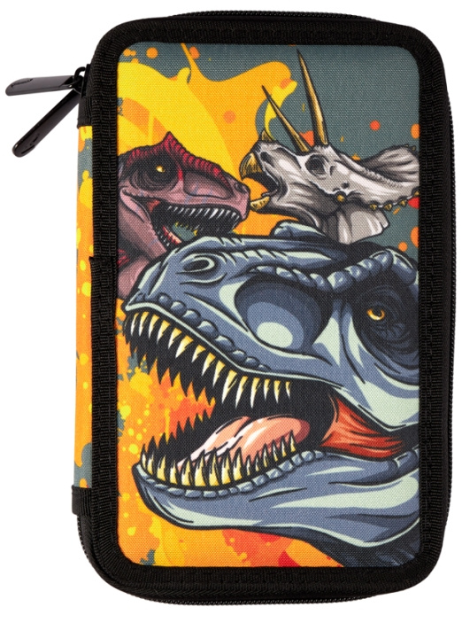 Valiant Kids Licensing - Double Pencil Case - Dino T-Rex - Valiant (090108516) i gruppen LEGETØJ, BØRN & BABY / Legetøj / Tegne og tælle hos TP E-commerce Nordic AB (D01665)