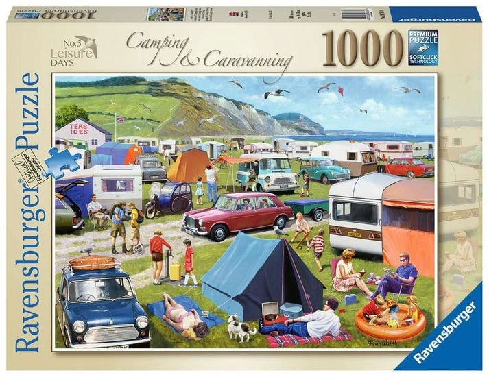 Ravensburger Puslespil - Camping & Caravanning 1000p (12000122) i gruppen SPORT, FRITID & HOBBY / Hobby / Puslespil hos TP E-commerce Nordic AB (D01733)