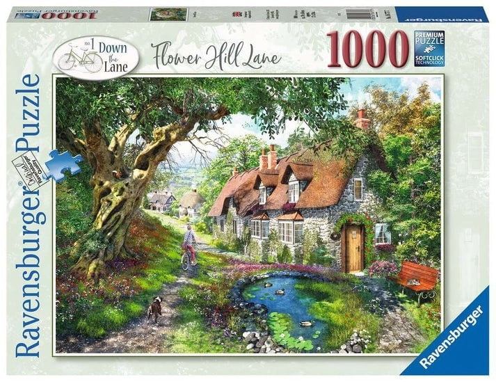 Ravensburger Puslespil Flower Hill Lane 1000p (12000131) i gruppen SPORT, FRITID & HOBBY / Hobby / Puslespil hos TP E-commerce Nordic AB (D01734)