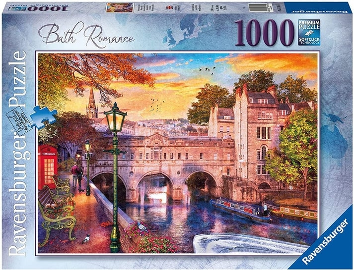 Ravensburger Puslespil - Bath Romance, 1000 brikker (12000163) i gruppen SPORT, FRITID & HOBBY / Hobby / Puslespil hos TP E-commerce Nordic AB (D01735)