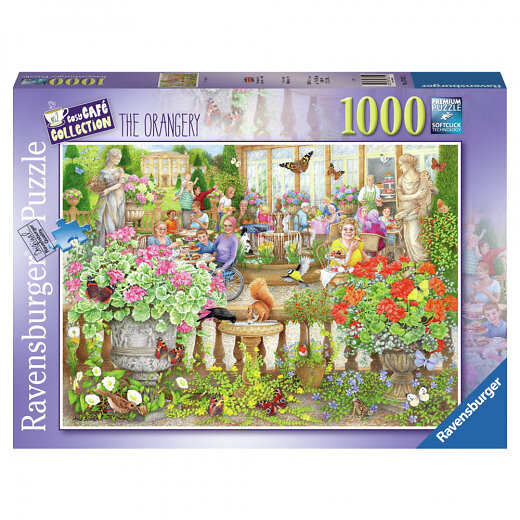 Ravensburger Puslespil - Cosy Café Secret Garden 1000p (12001081) i gruppen SPORT, FRITID & HOBBY / Hobby / Puslespil hos TP E-commerce Nordic AB (D01751)