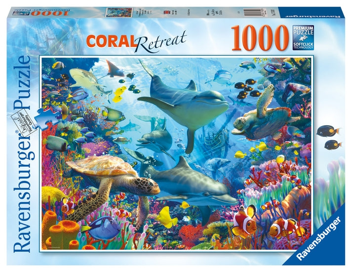 Ravensburger Puslespil - Coral Reef Retreat 1000p (12001172) i gruppen SPORT, FRITID & HOBBY / Hobby / Puslespil hos TP E-commerce Nordic AB (D01753)