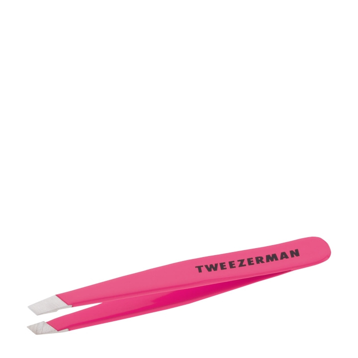 Tweezerman Mini Slant Pincet Neon Pink i gruppen SKØNHED & HELSE / Makeup / Værktøj & Makeup sæt / Øvrigt værktøj hos TP E-commerce Nordic AB (D01768)