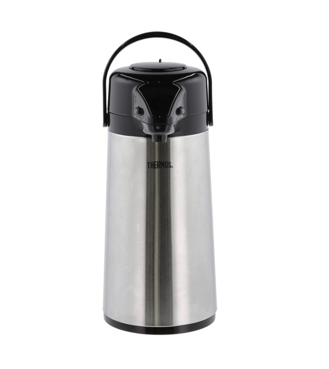 Thermos Kande med pumpe 1,9L - Stål/Sort (15095) i gruppen SPORT, FRITID & HOBBY / Friluftsliv / Termokander & vandflasker hos TP E-commerce Nordic AB (D01790)