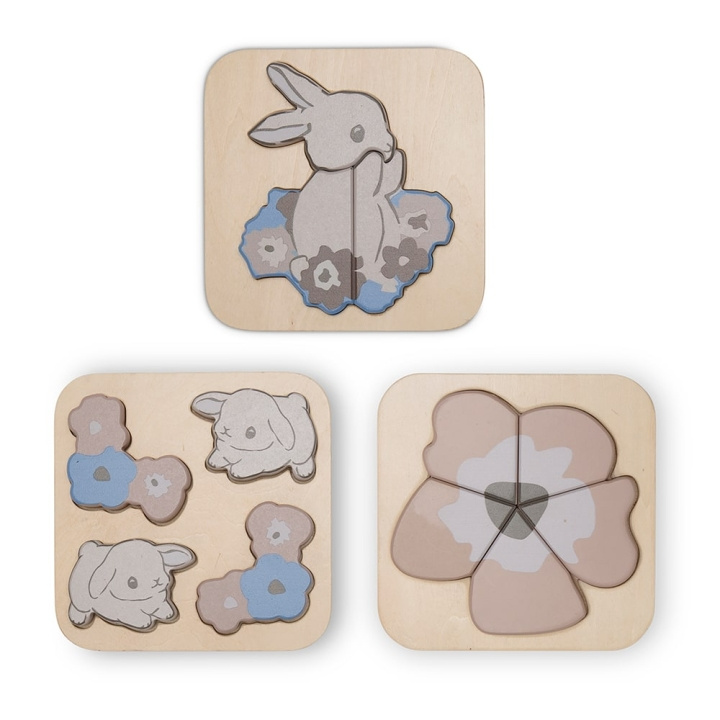 That\'s Mine - Toby puzzle 3-pack - Bunny (123812821630) i gruppen LEGETØJ, BØRN & BABY / Legetøj / børns puslespil hos TP E-commerce Nordic AB (D01798)