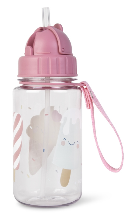 SARO Baby SARO - Bottle with straw - Pink (SAO74006) i gruppen LEGETØJ, BØRN & BABY / Mad & Drikke / Sutteflasker og tilbehør hos TP E-commerce Nordic AB (D01847)