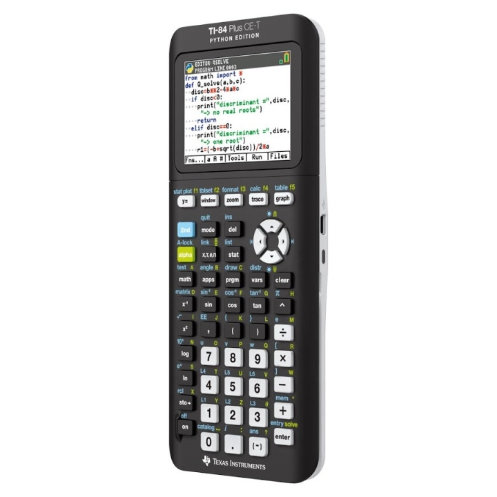 Texas Instruments TI-84 Plus CE-T Python grafisk lommeregner i gruppen HJEM, HUS & HAVE / Kontorartikler / Andet hos TP E-commerce Nordic AB (D01911)