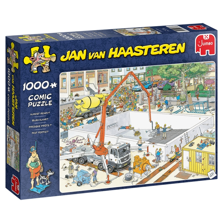 Jan van Haasteren - Næsten klar (1000 stk.) (JUM0037) i gruppen SPORT, FRITID & HOBBY / Hobby / Puslespil hos TP E-commerce Nordic AB (D01918)