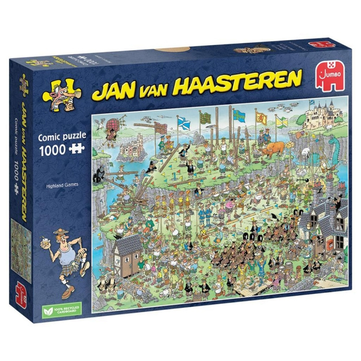 Jan van Haasteren Highland Games (1000 brikker) (JUM0069) i gruppen SPORT, FRITID & HOBBY / Hobby / Puslespil hos TP E-commerce Nordic AB (D01924)