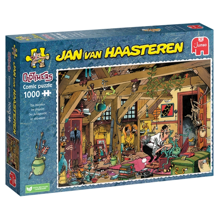 Jan van Haasteren Oldtimers The Bachelor (1000 brikker) i gruppen SPORT, FRITID & HOBBY / Hobby / Puslespil hos TP E-commerce Nordic AB (D01938)