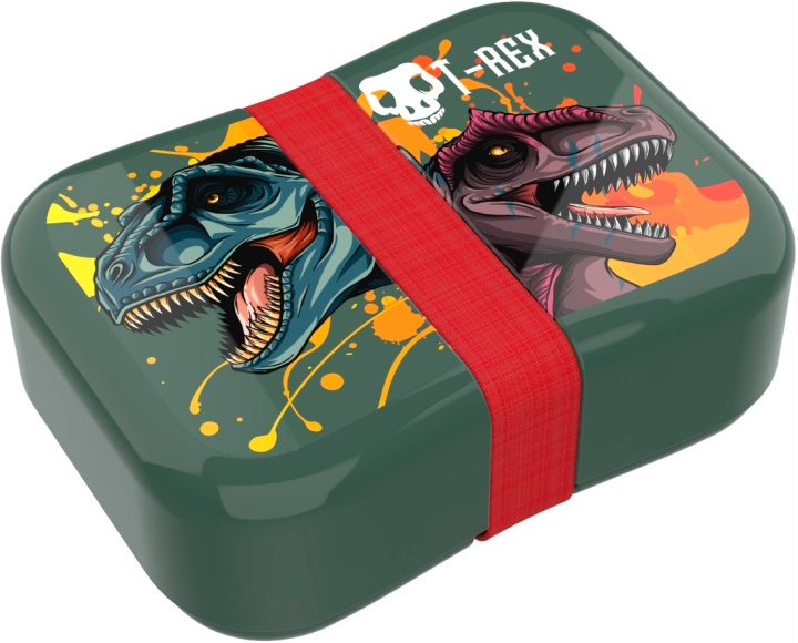 Valiant Stor - Lunch Box - Dino T-Rex (090108727-21000347) i gruppen LEGETØJ, BØRN & BABY / Mad & Drikke / Børnebestik og tallerkener hos TP E-commerce Nordic AB (D01980)