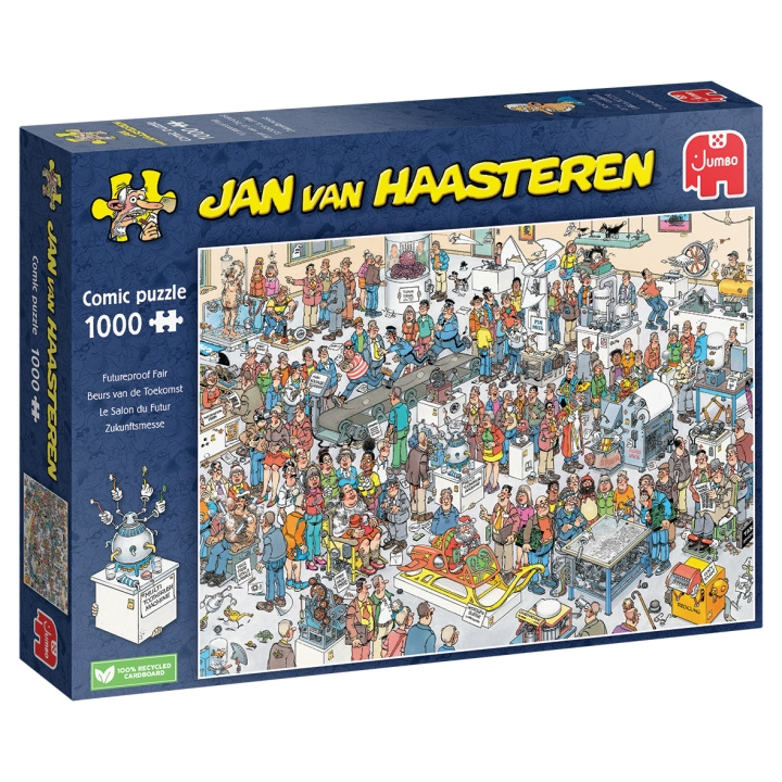 Jan van Haasteren Futureproof fair puslespil (1000 brikker) i gruppen SPORT, FRITID & HOBBY / Hobby / Puslespil hos TP E-commerce Nordic AB (D01982)