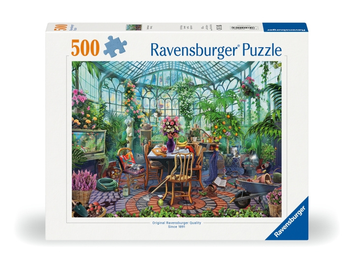 Ravensburger Puslespil Greenhouse Mornings, 500 brikker (12000207) i gruppen SPORT, FRITID & HOBBY / Hobby / Puslespil hos TP E-commerce Nordic AB (D02034)