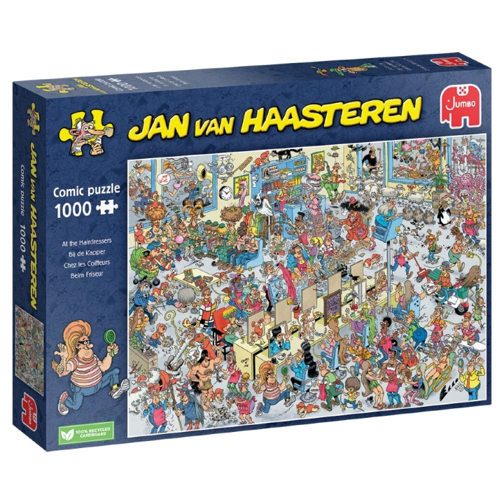 Jan van Haasteren Frisørerne (1000 brikker) (JUM0070) i gruppen SPORT, FRITID & HOBBY / Hobby / Puslespil hos TP E-commerce Nordic AB (D02047)