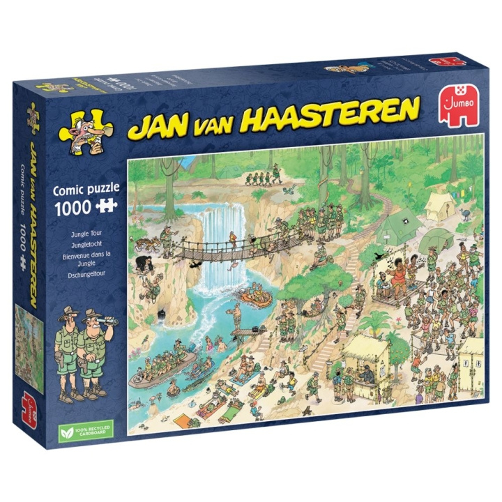 Jan van Haasteren Jungle Tour (1000 brikker) (JUM01848) i gruppen SPORT, FRITID & HOBBY / Hobby / Puslespil hos TP E-commerce Nordic AB (D02179)