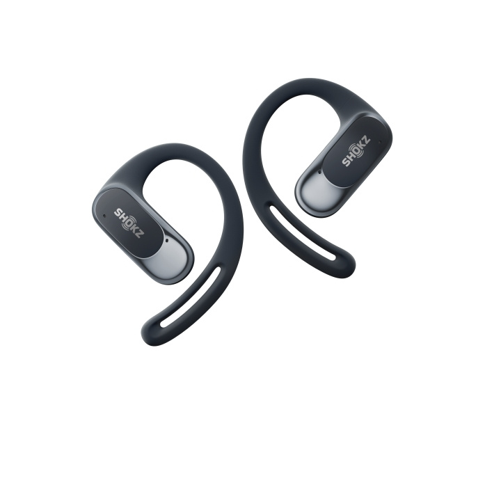 Shokz OpenFit Air, sort i gruppen HJEMMEELEKTRONIK / Lyd & billede / Hovedtelefoner & Tilbehør / Hovedtelefoner hos TP E-commerce Nordic AB (D02180)