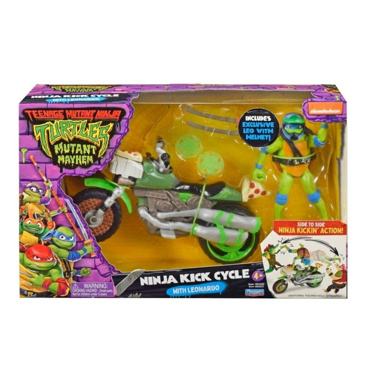 Teenage Mutant Ninja Turtles Turtles Mutant Mayhem - Vehicle with Figur - Leonardo i gruppen LEGETØJ, BØRN & BABY / Legetøj / Figurer, miniaturer og tilbehør hos TP E-commerce Nordic AB (D02208)