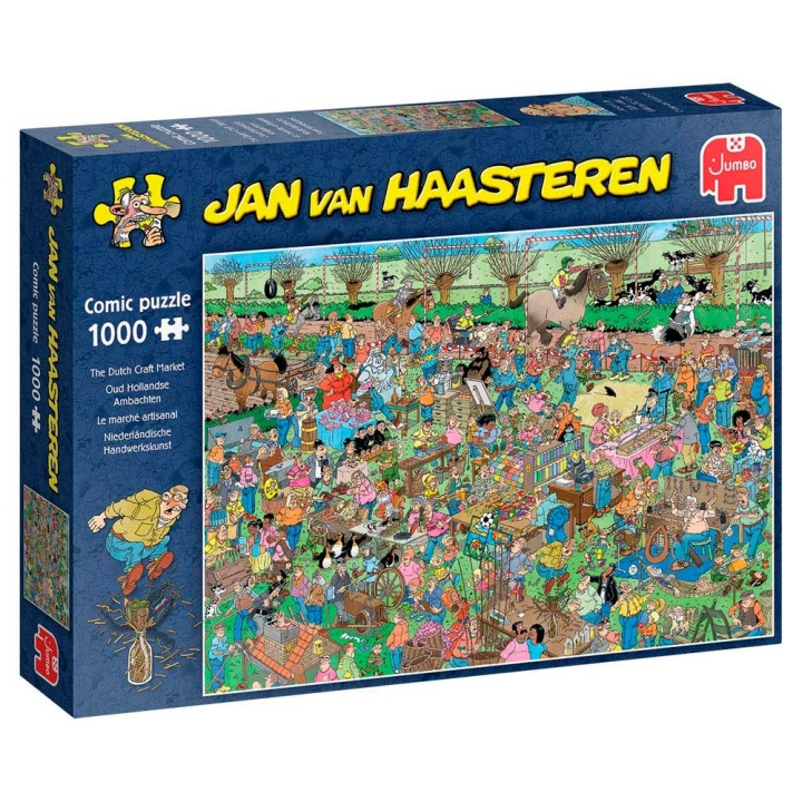 Jan van Haasteren Det hollandske kunsthåndværkermarked (1000 brikker) (JUM0046) i gruppen SPORT, FRITID & HOBBY / Hobby / Puslespil hos TP E-commerce Nordic AB (D02223)