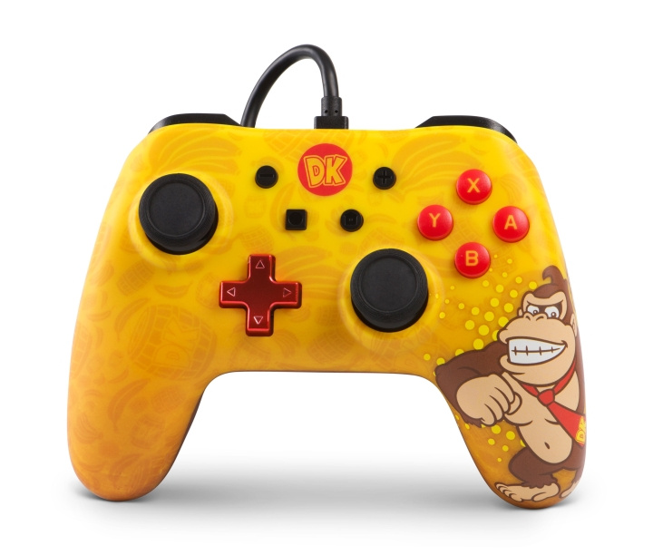 PowerA Controller med ledning - Donkey Kong /Nintendo Switch i gruppen HJEMMEELEKTRONIK / Spilkonsoller og tilbehør / Nintendo Switch hos TP E-commerce Nordic AB (D02226)