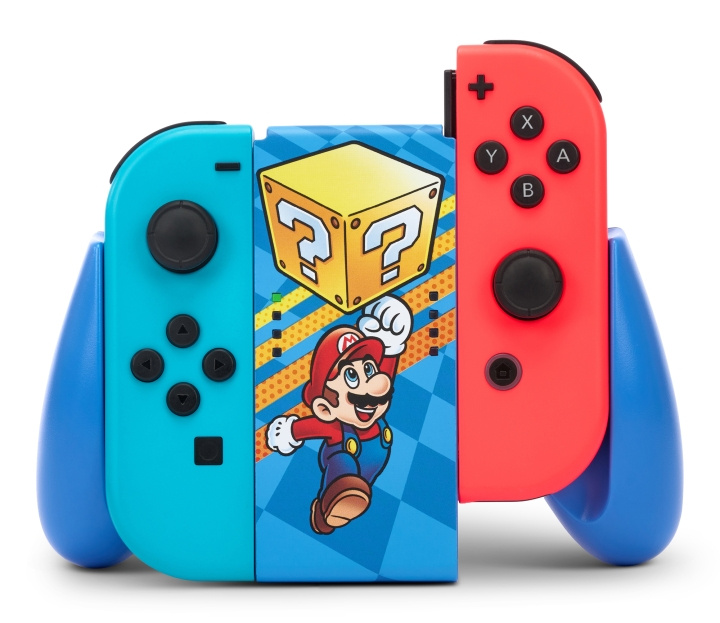 PowerA JOY-CON Comfort Grip - Mystery Block Mario /Nintendo Switch i gruppen HJEMMEELEKTRONIK / Spilkonsoller og tilbehør / Nintendo Switch / Tilbehør hos TP E-commerce Nordic AB (D02240)