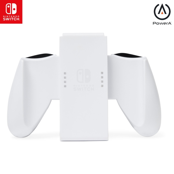 PowerA Joy-Con Comfort Grip - Hvid (Nintendo Switch) i gruppen HJEMMEELEKTRONIK / Spilkonsoller og tilbehør / Nintendo Switch / Tilbehør hos TP E-commerce Nordic AB (D02259)