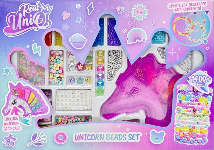 Real UniQ Unicorn Beads Set (30470) i gruppen LEGETØJ, BØRN & BABY / Legetøj / Hobbyartikler hos TP E-commerce Nordic AB (D02272)