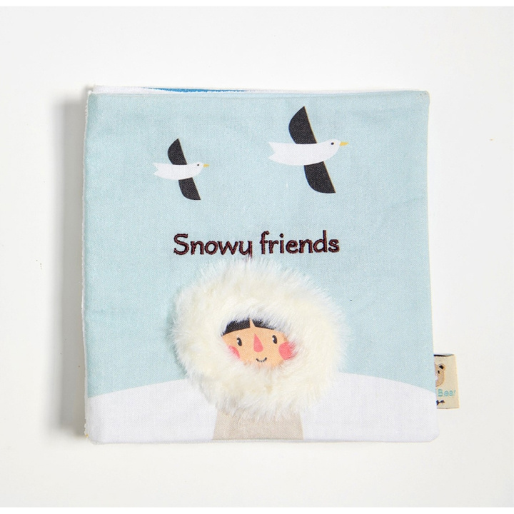 ThreadBear Book - Baby Activity Book - Snowy Friends - (TB4082) i gruppen LEGETØJ, BØRN & BABY / Babyleg (0-3 år) / Aktivitetslegetøj hos TP E-commerce Nordic AB (D02274)