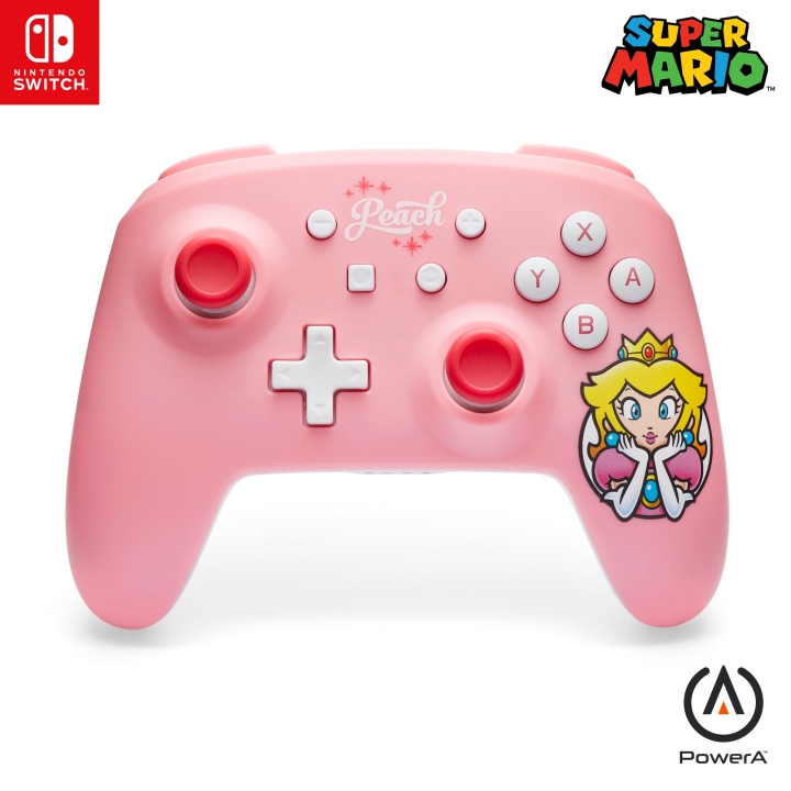 PowerA Trådløs controller - Princess Peach Pink (Nintendo Switch) i gruppen HJEMMEELEKTRONIK / Spilkonsoller og tilbehør / Nintendo Switch / Tilbehør hos TP E-commerce Nordic AB (D02285)