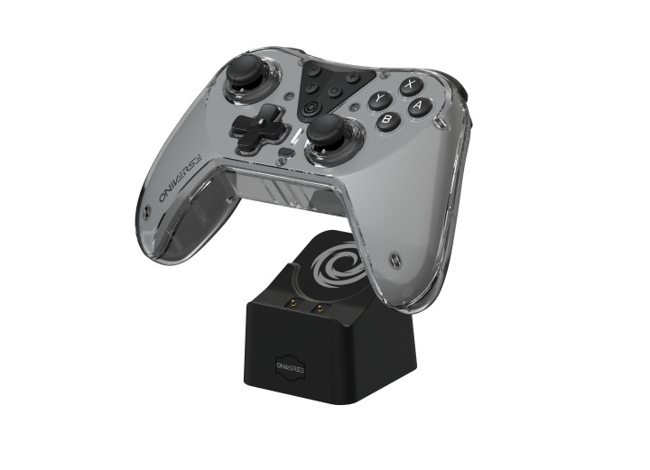 Oniverse Nintendo Switch Oniverse Astralite Controller Wireless Smoked Black inkl. Opladningsstation i gruppen HJEMMEELEKTRONIK / Spilkonsoller og tilbehør / Nintendo Switch / Tilbehør hos TP E-commerce Nordic AB (D02338)