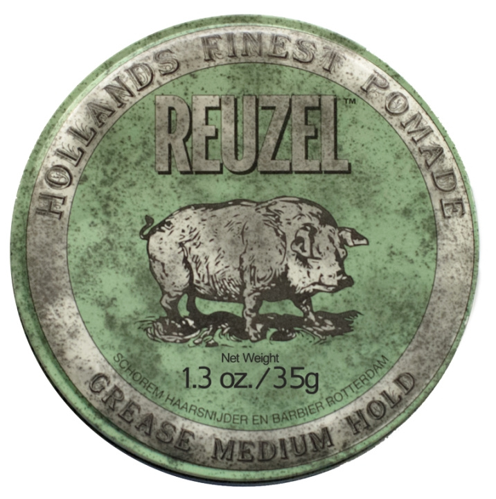 Reuzel Green Grease Medium Hold Pomade 35 ml i gruppen SKØNHED & HELSE / Hår og styling / Hår styling / Hår Voks hos TP E-commerce Nordic AB (D02339)