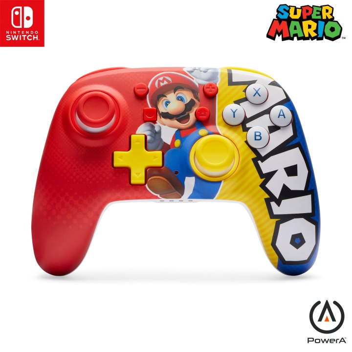 PowerA Nano Enhanced Wireless Controller - Mario Victory (Nintendo Switch) i gruppen HJEMMEELEKTRONIK / Spilkonsoller og tilbehør / Nintendo Switch hos TP E-commerce Nordic AB (D02348)