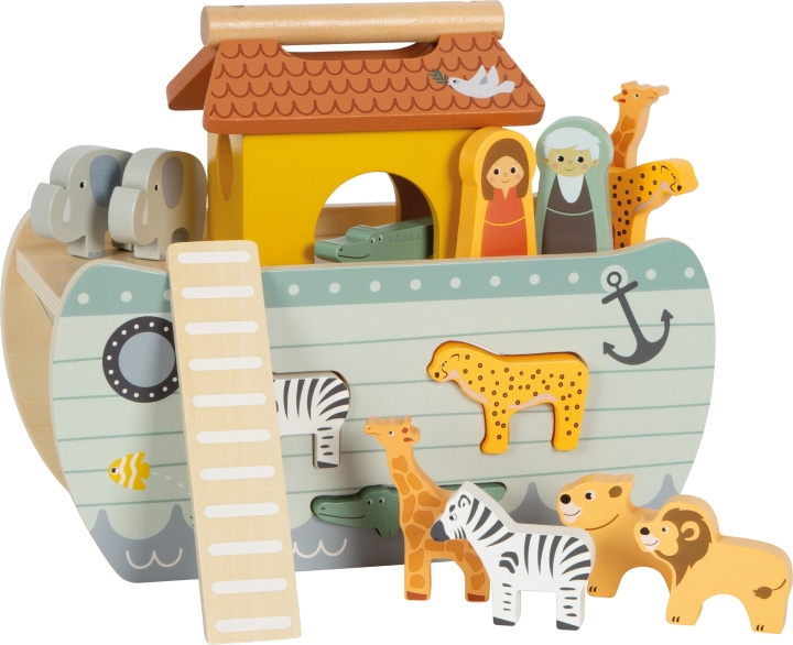 Small Foot Noah\'s Ark Sorting Box Safari - (I-SF12456) i gruppen LEGETØJ, BØRN & BABY / Legetøj / Legesæt hos TP E-commerce Nordic AB (D02370)