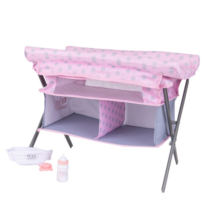 Tiny Treasure s - Folding Changing Table Cot (30558) i gruppen LEGETØJ, BØRN & BABY / Legetøj / Docks og tilbehør hos TP E-commerce Nordic AB (D02390)