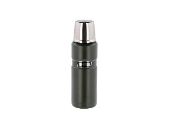 Thermos Rustfri King Flask Army - 0,47L (23579) i gruppen SPORT, FRITID & HOBBY / Friluftsliv / Termokander & vandflasker hos TP E-commerce Nordic AB (D02411)