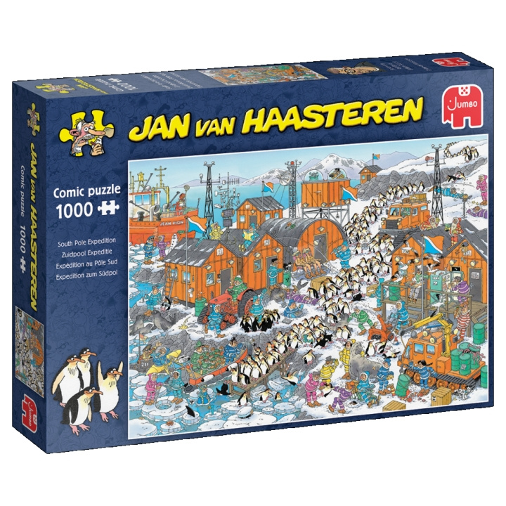 Jan van Haasteren Sydpolsekspeditionen (1000 brikker) (JUM0038) i gruppen SPORT, FRITID & HOBBY / Hobby / Puslespil hos TP E-commerce Nordic AB (D02419)