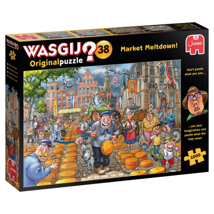 Wasgij Original #38, Nedsmeltning af markedet! 1000 brikker i gruppen SPORT, FRITID & HOBBY / Hobby / Puslespil hos TP E-commerce Nordic AB (D02429)